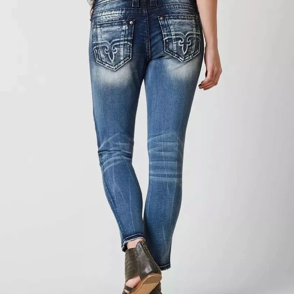 Rock Revival Women’s Ankle Skinny Jeans, Size 34
